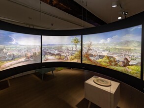 Historisches Graz-Panorama im Schlossbergmuseum | © Graz Tourismus-Harry Schiffer