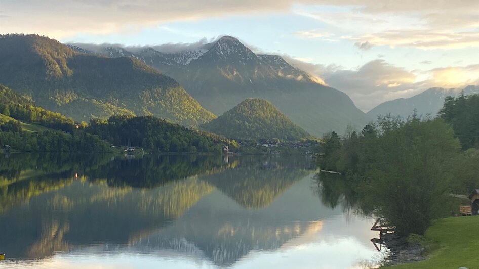Surfplatz, Grundlsee, Spiegelung | © Bettina Scheck