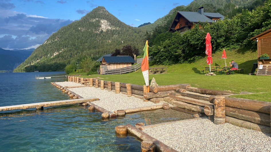 Freibad auf der Au, Grundlsee, Badeplatz | © Bettina Scheck