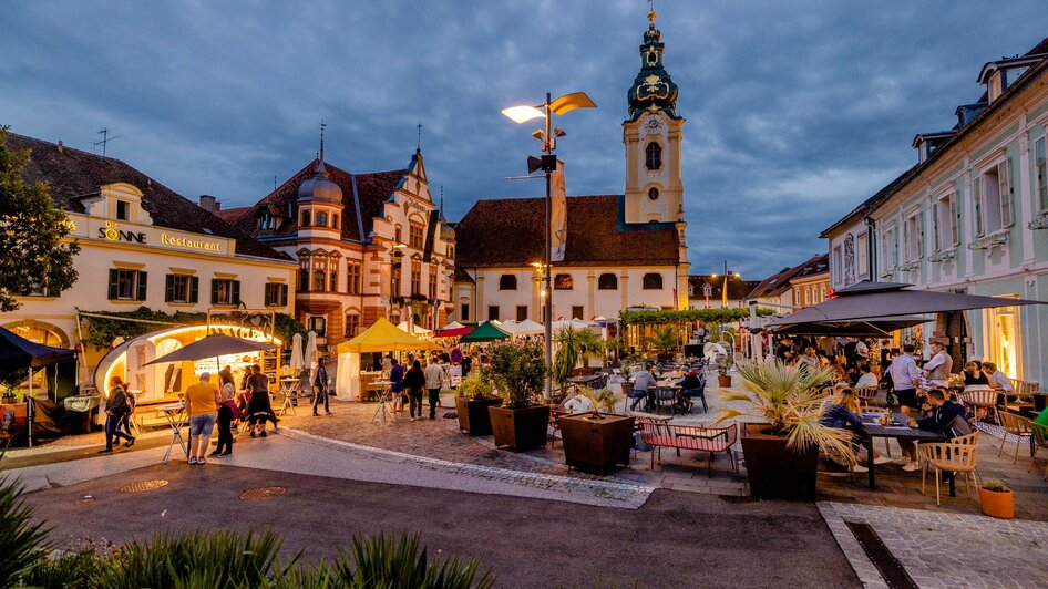 Hauptplatz Hartberg_Gastgärten_Oststeiermark | © Kleine Historische Städte Österreich