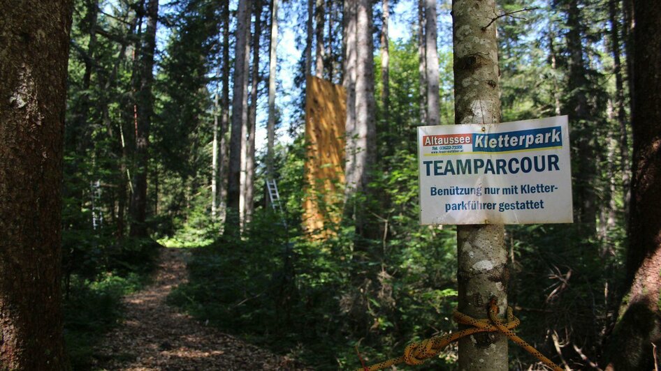 Hochseilkletterpark, Altaussee, Teamparcour | © Viola Lechner