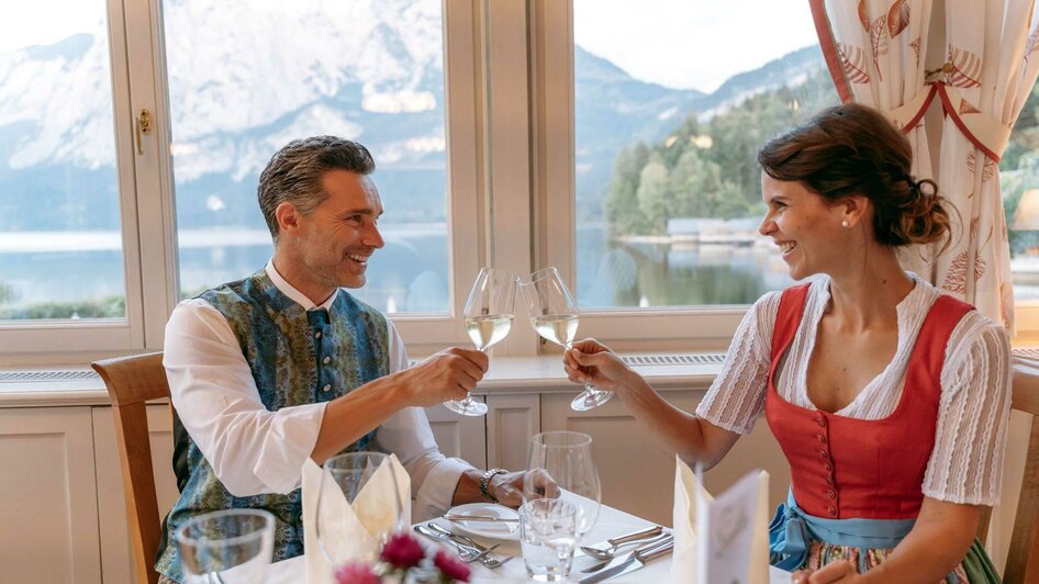 Seevilla, Altaussee, Restaurant mit Seeblick | © Karl Steinegger