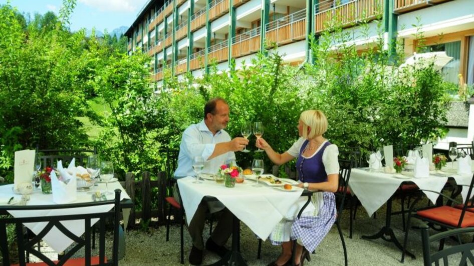 Erzherzog Johann, Bad Aussee, Terrasse | © Hotel Erzherzog Johann