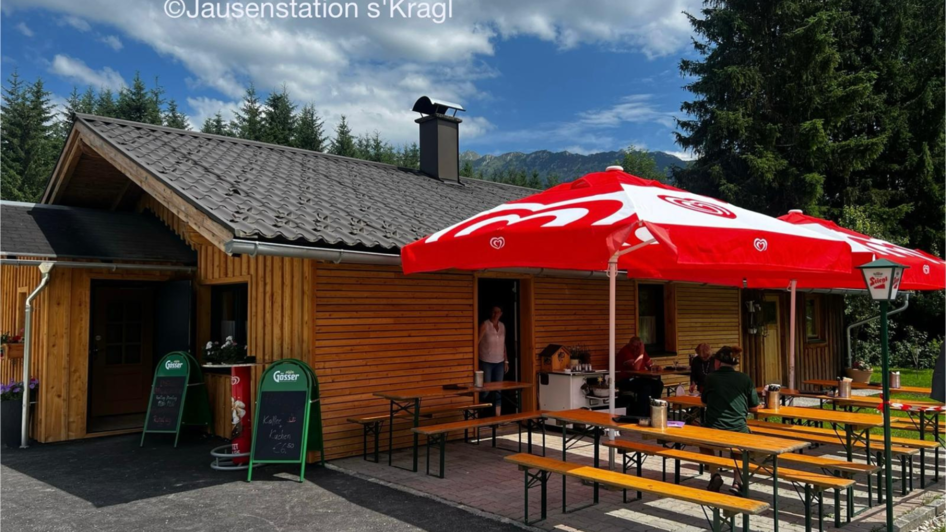 Jausenstation s'Kragl, Bad Mitterndorf, Terrasse | © Edith Lechner