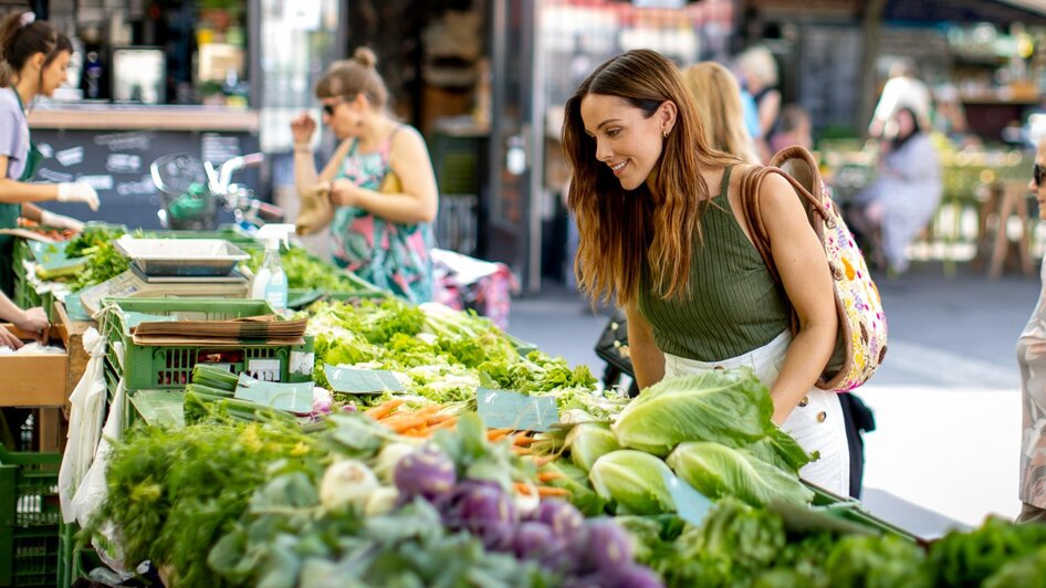 Kaiser Josef Markt - Gemüseauswahl | © Graz Tourismus - Tom Lamm