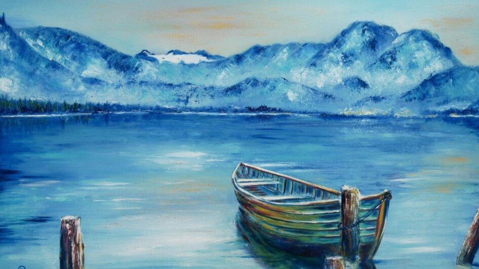 oil painting silent sea addiction | Cornelia Elisabeth Pilz | © Cornelia Elisabeth Pilz Ölbild Stille Seensucht | © Cornelia Elisabeth Pilz