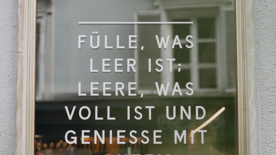 Mohrenwirt - Zitat im Fenster | © Mohrenwirt