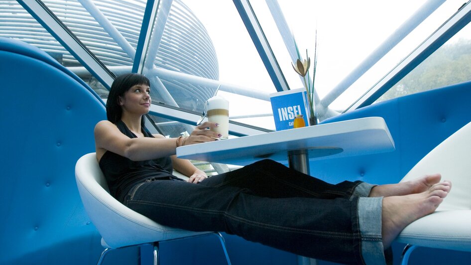 Murinsel Café - Entspannen im Inselcafé | © Graz Tourismus - Tom Lamm