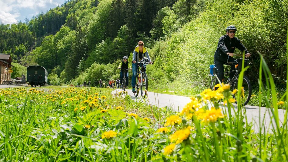 Mit dem Radl unterwegs | © Naturpark Mürzer Oberland