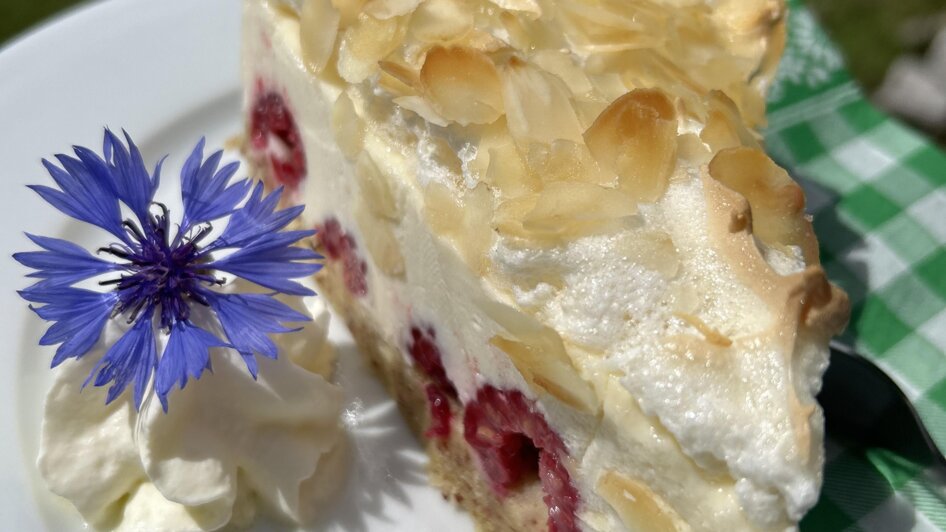 Überbackene Himbeertorte | © Theresa Perner