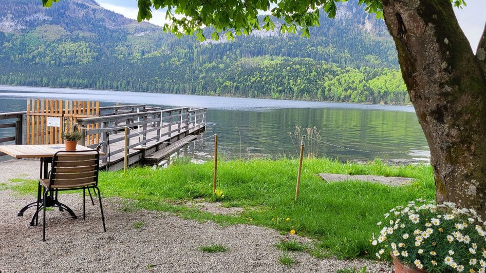 Refugium, Altaussee, Gastgarten | © Petra Kirchschlager