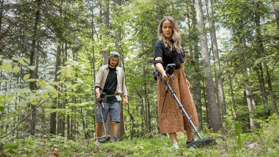 Schatzsucherwald Schatzsuche mit Sonden