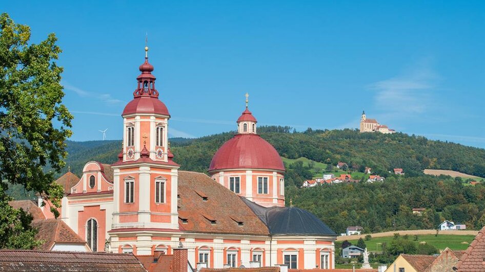 Pöllau_Blick auf Kirchen_Oststeiermark | © Helmut Schweighofer