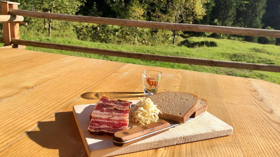 Seidlhütte, Grundlsee, Zimitzalm, Speckbrot | © Gertraud Kalss