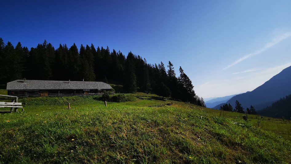 Idyllische Lage der Sennhütte | © TV Hochsteiermark / Brigitte Digruber