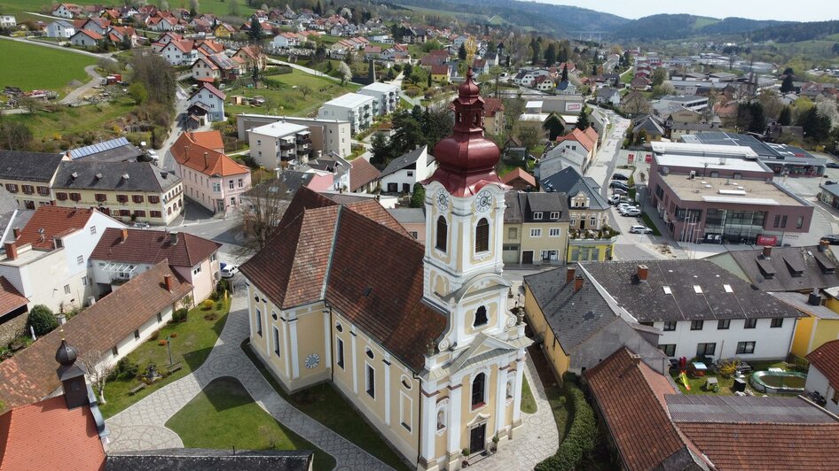 Wallfahrtskirche Maria Hasel_Luftaufnahme | © Wallfahrtskirche Maria Hasel