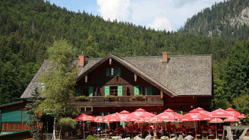 Blaa Alm, Altaussee, Terrasse | © Viola Lechner