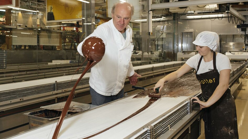 Josef Zotter in seiner Schokowerkstatt | © Heinz Tesarek