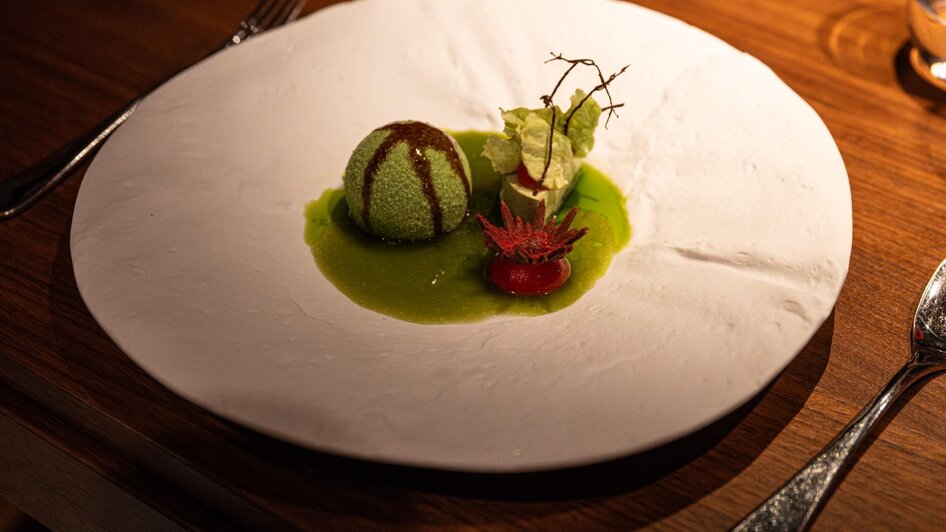 Zur goldenen Birn - Grünes Dessert | © 5komma5sinne - Rene Strasser Fotografie