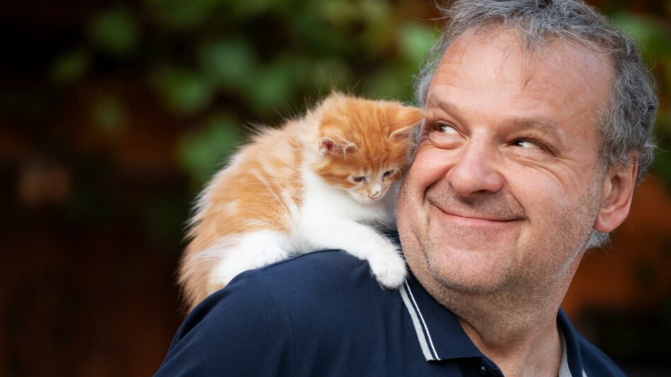 Rudi Kolleritsch mit Katze | © Rudi Kolleritsch