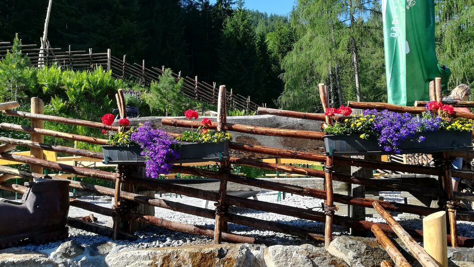 Gastgarten auf der Jagaalm