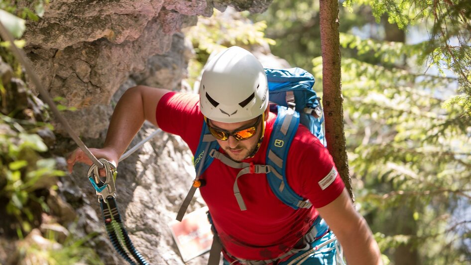 Einstieg zum Klettersteig