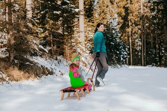 Auf dem Weg zur Rodelstrecke beim Rösslwirt | © Schilcherland Steiermark