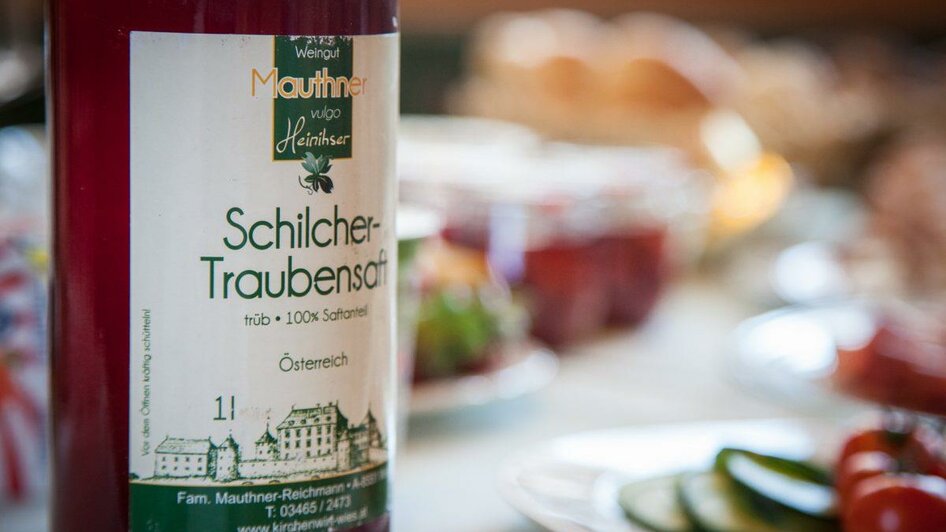 Schilchertraubensaft | © Weinbau Mauthner