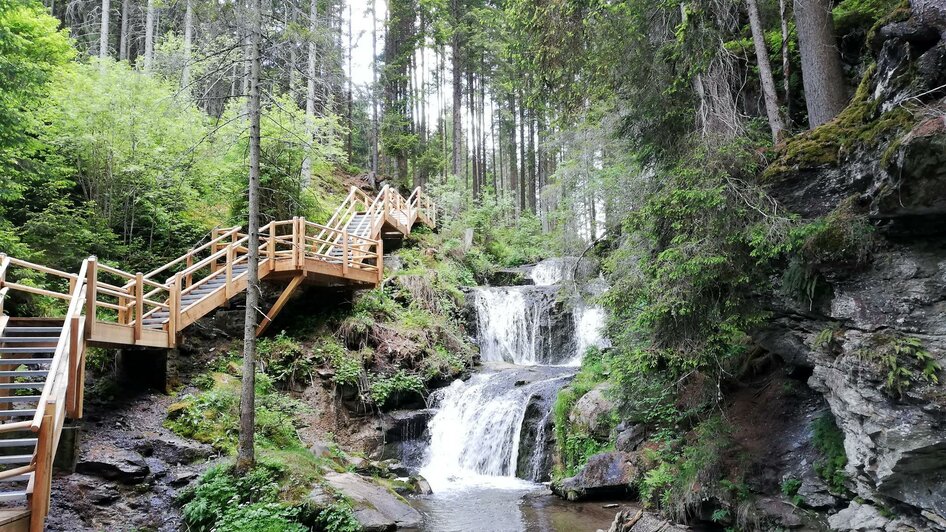 Den Waserfall hautnah erleben | © Verein Naturpark Zirbitzkogel-Grebenzen