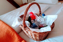 Willkommensgruß am Zimmer