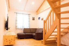 Wohnzimmer "Sauwand"