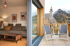 Adler Lodge D5_Tauplitz_Wohnzimmer, Balkon