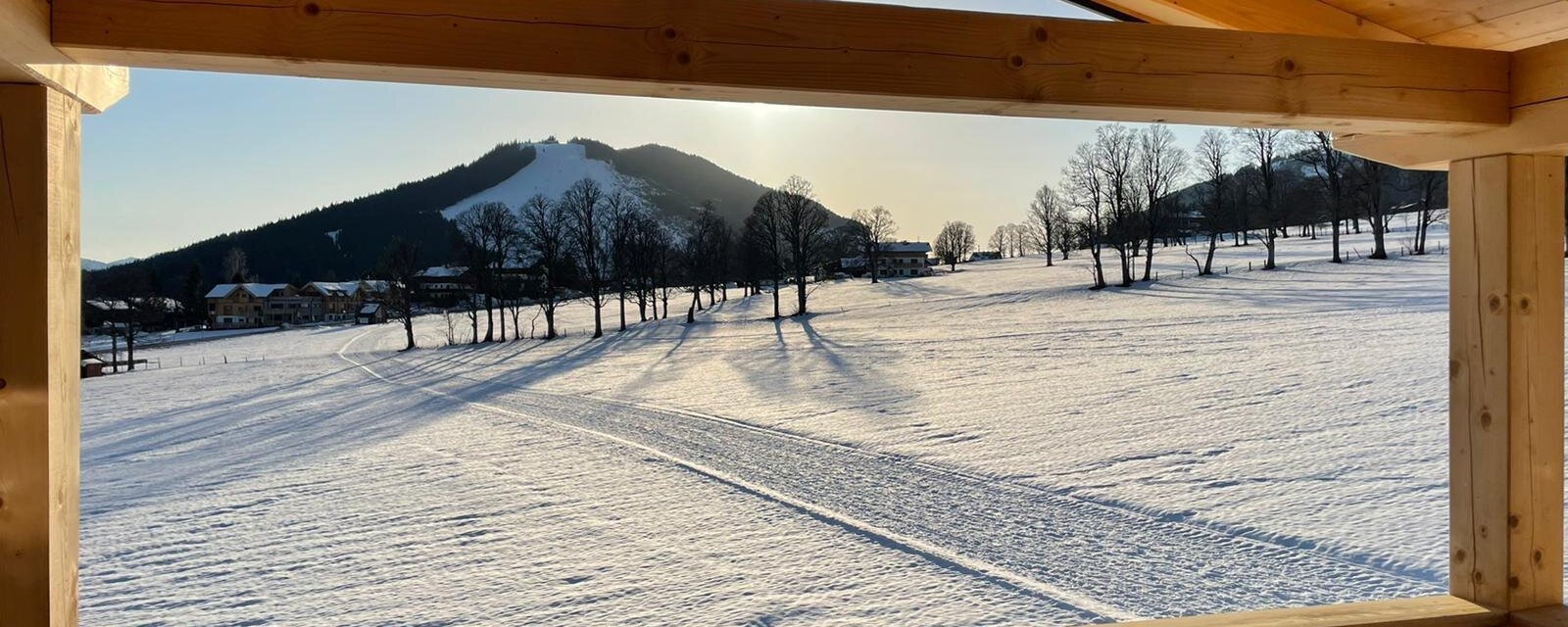 Sonnenuntergang von der eigenen Terrasse