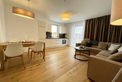 Alm Lodge A8_Tauplitz_Wohn und Essbereich