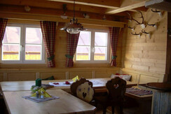 Almrauschhütte, Tauplitzalm, dining area
