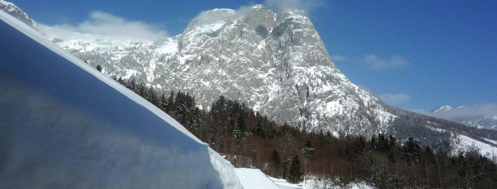 Donelnhof, Grundlsee, Blick auf das Gebirge