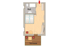 Das Hochkönig - Grundriss - Zimmer im Nebenhaus