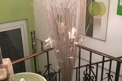 Stiegenaufgang zu den Appartements