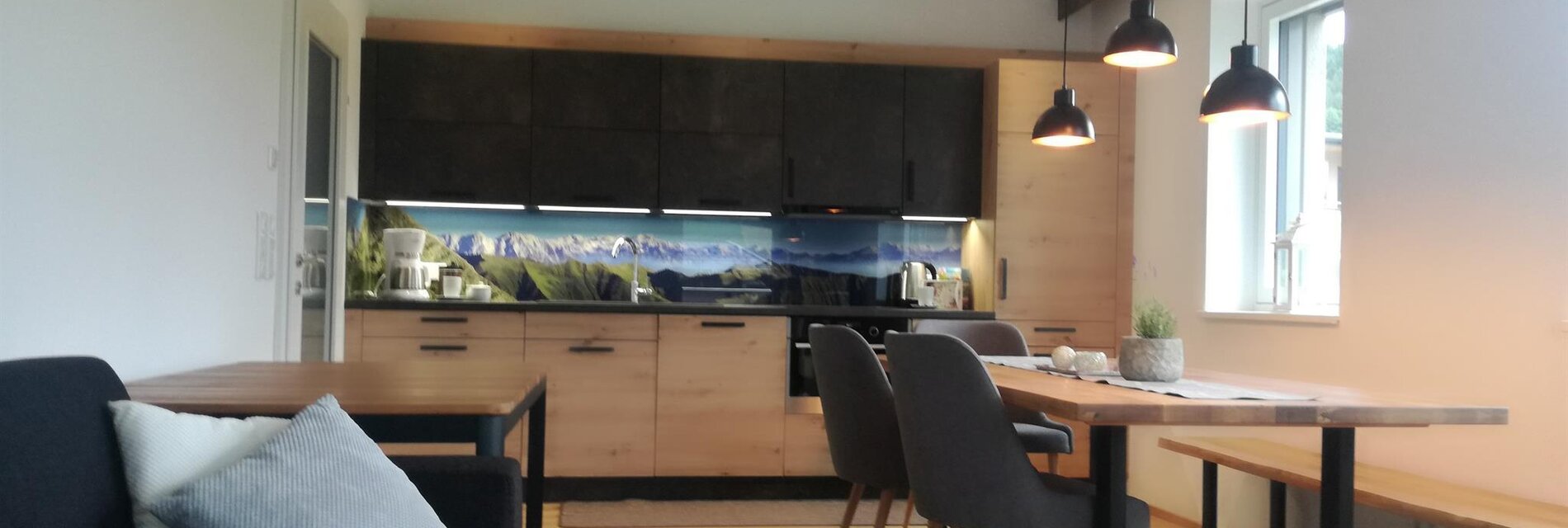 Wohzimmer mit Küche