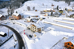 Appartement Grimming_Tauplitz_Außenansicht Winter