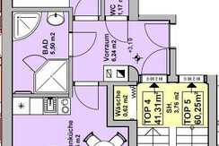 Plan der Wohnung