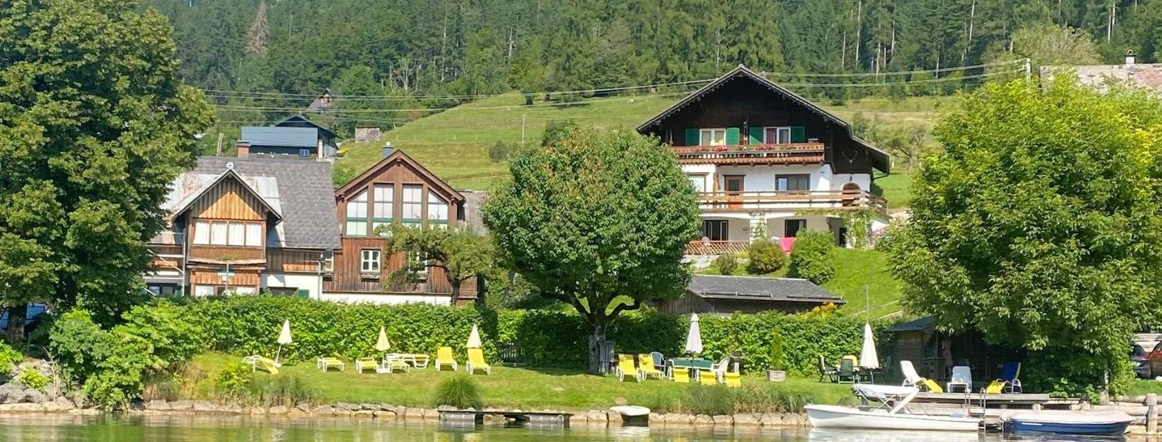 Appartement direkt am See, Grundlsee, Ansicht vom