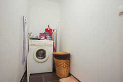 Storeroom with washing machine