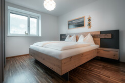 Master bedroom with comfortable double bed
