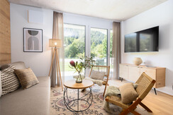 BASE 1.01 | living room with access to the garden