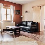 Photo of Family room, shower or bath, toilet, facing the forest