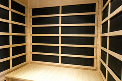 a luxurious wellness area which an infrared cabin