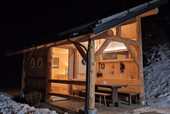 Chalet Lärchforst, Gartenhütte mit Sauna