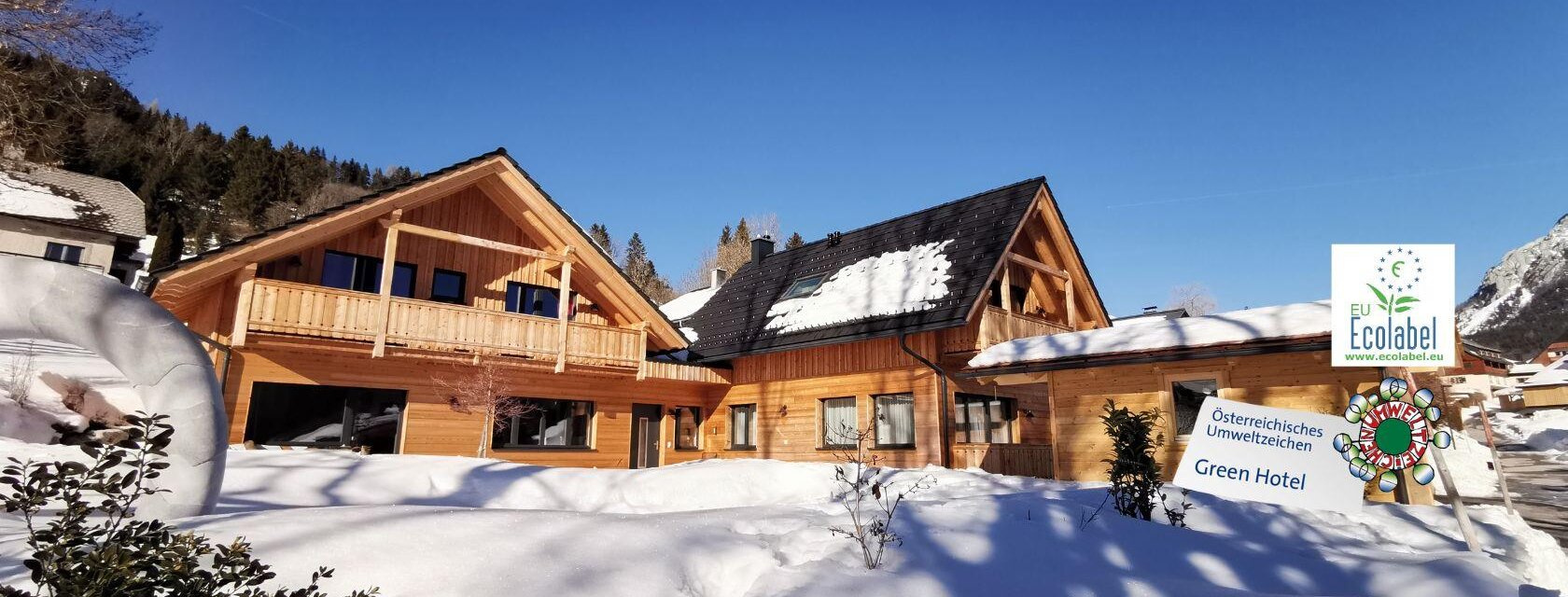 Chalet Tauplitz Winter mit Umweltzeichen