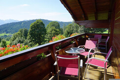 Apartment Dachstein - south facing balcony in Summer